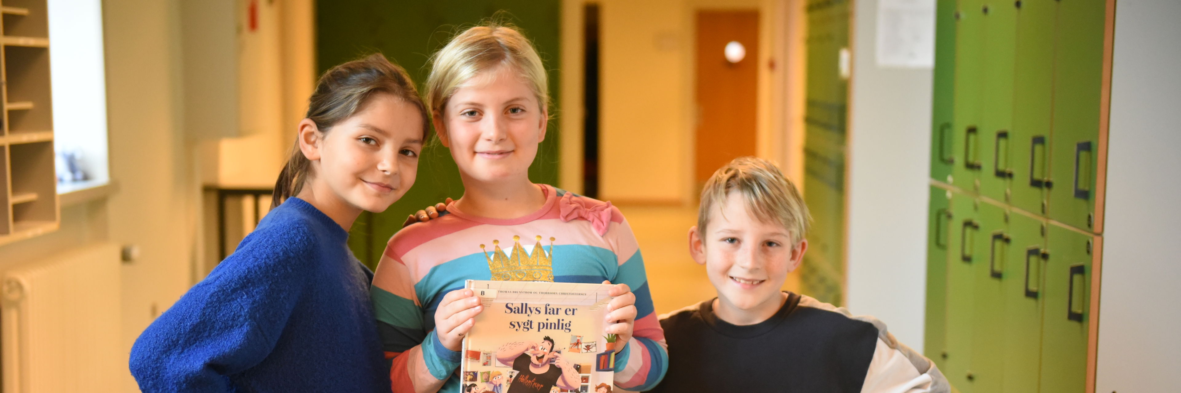 Tre elever på Kristrup Skole